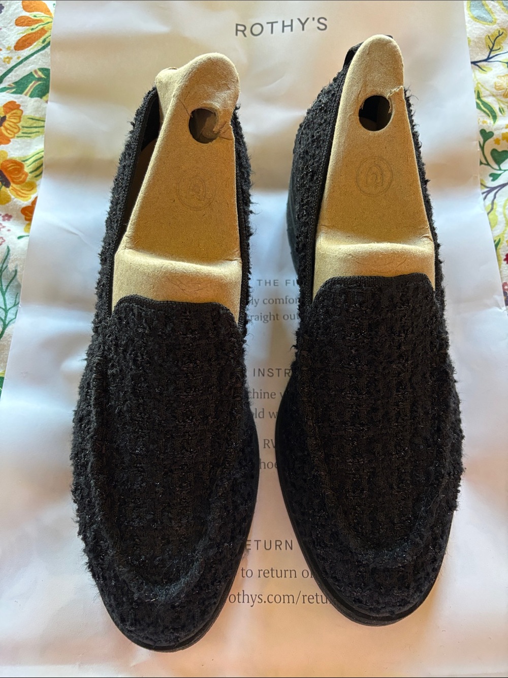 Rothy's Black Women’s Textured Loafers